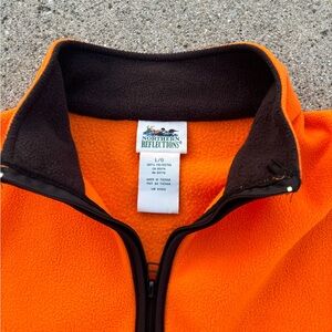 Vintage Orange Northern Reflections Zip Up Vest